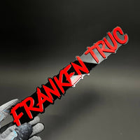 1PC FRANKEN TRUCK 3D Acrylic Badge - Car Truck Emblem Fender Sticker
