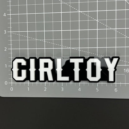GirlToy 3D Acrylic Badge - Car Truck Emblem Fender Tailgate Trunk Sticker