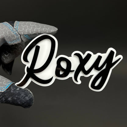 1PC Roxy 3D Acrylic Badge - Car Truck Emblem Fender Tailgate Trunk Sticker