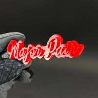 1PC Major Pain 3D Acrylic Badge - Car Truck Emblem Fender Tailgate Trunk Sticker