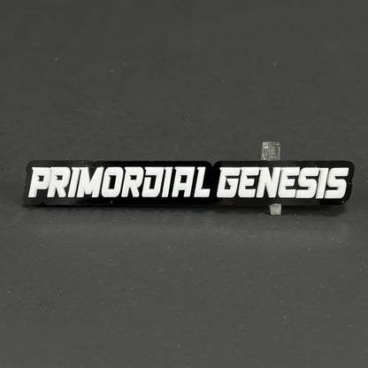 1PC PRIMORDIAL GENESIS 3D Acrylic Badge - Car Truck Emblem Fender Sticker