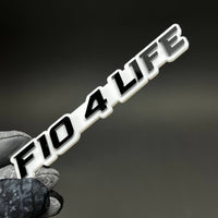 1PC F10 4 LIFE 3D Acrylic Badge - Car Truck Emblem Fender Tailgate Trunk Sticker