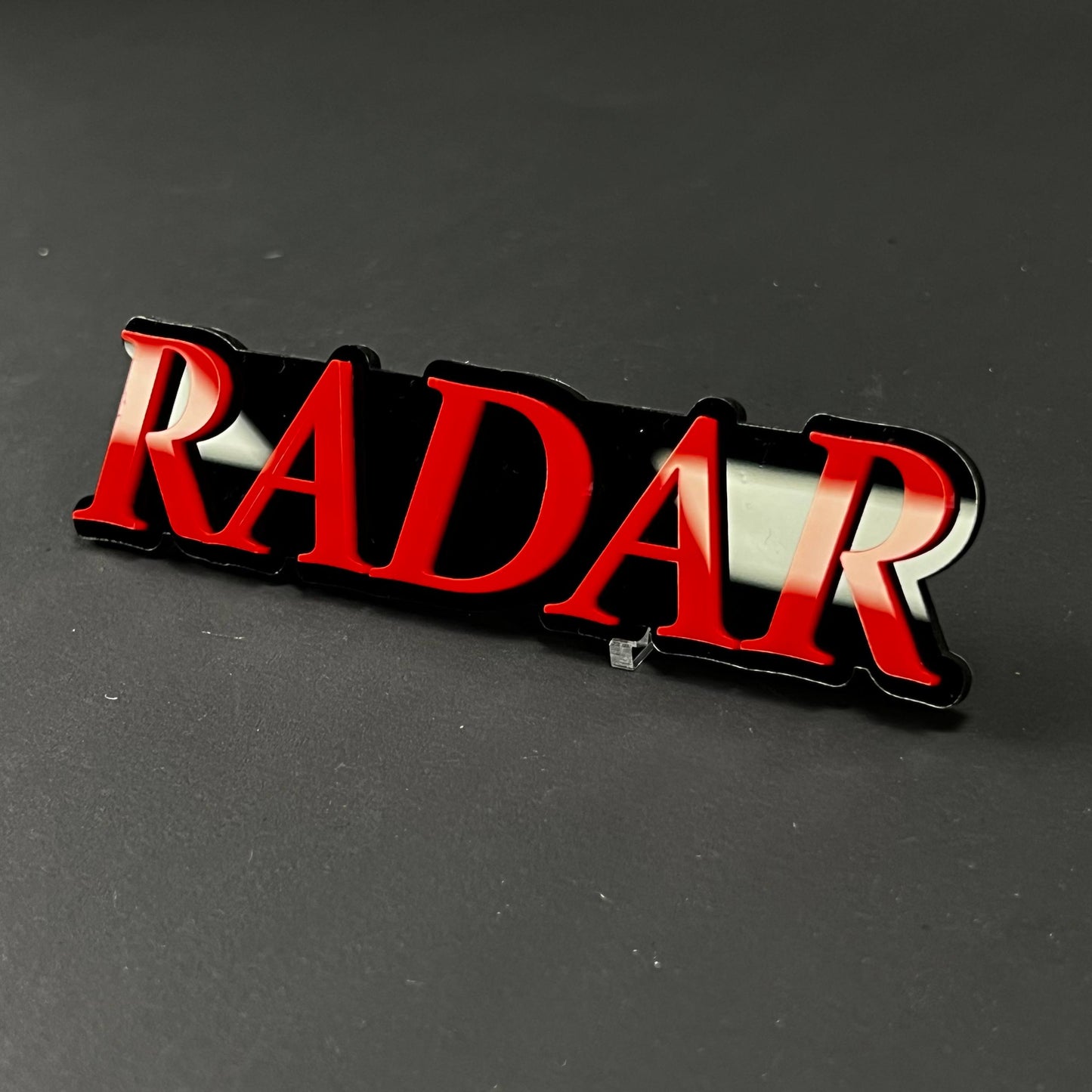 1PC RADAR 3D Acrylic Badge - Car Truck Emblem Fender Tailgate Trunk Sticker