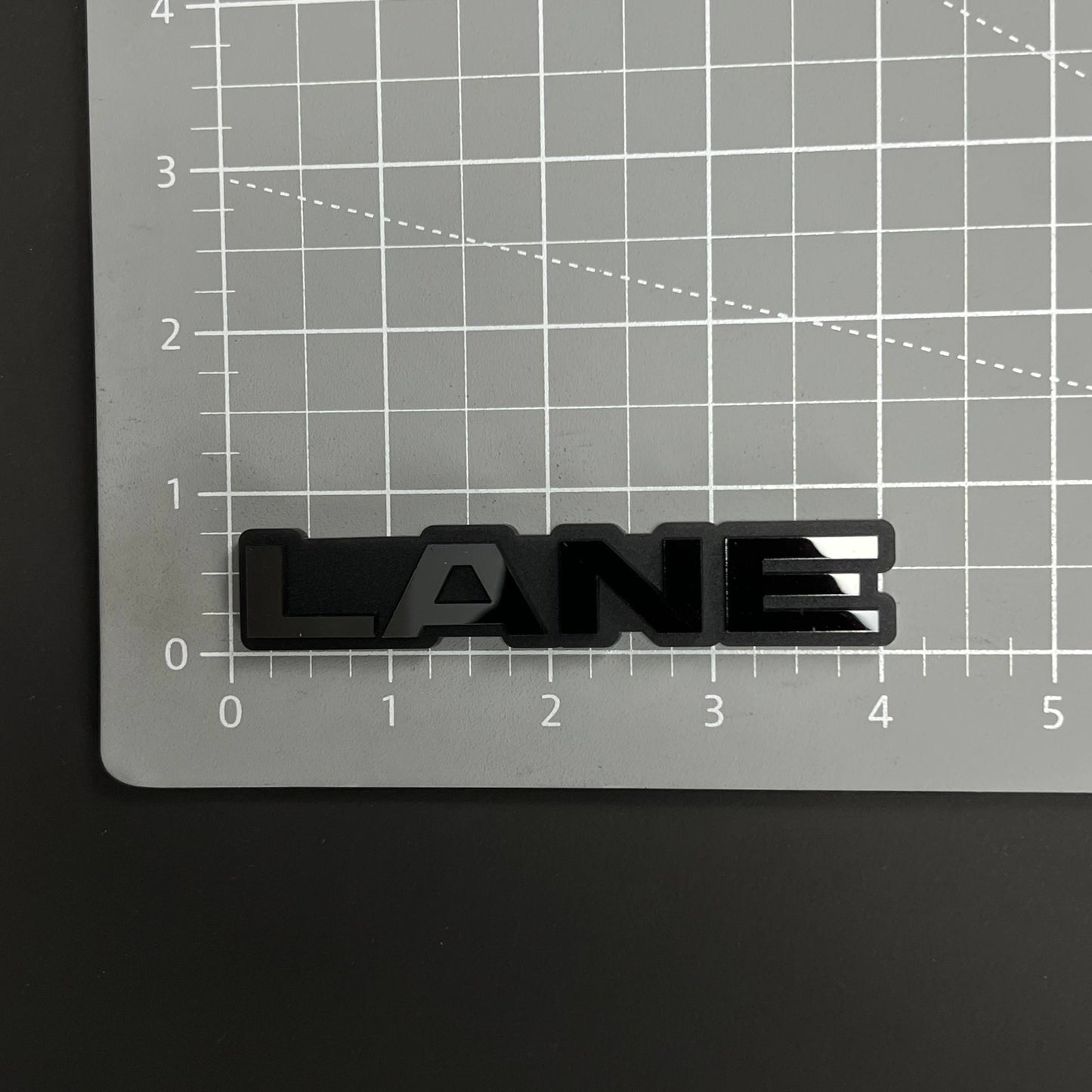 1PC LANE 3D Acrylic Badge - Car Truck Emblem Fender Tailgate Trunk Sticker