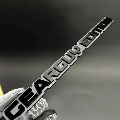 1PC GEARGUY EDITION 3D Acrylic Badge - Car Truck Emblem Fender Sticker