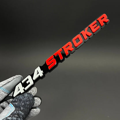 1PC 434 STROKER 3D Acrylic Badge - Car Truck Emblem Fender Sticker
