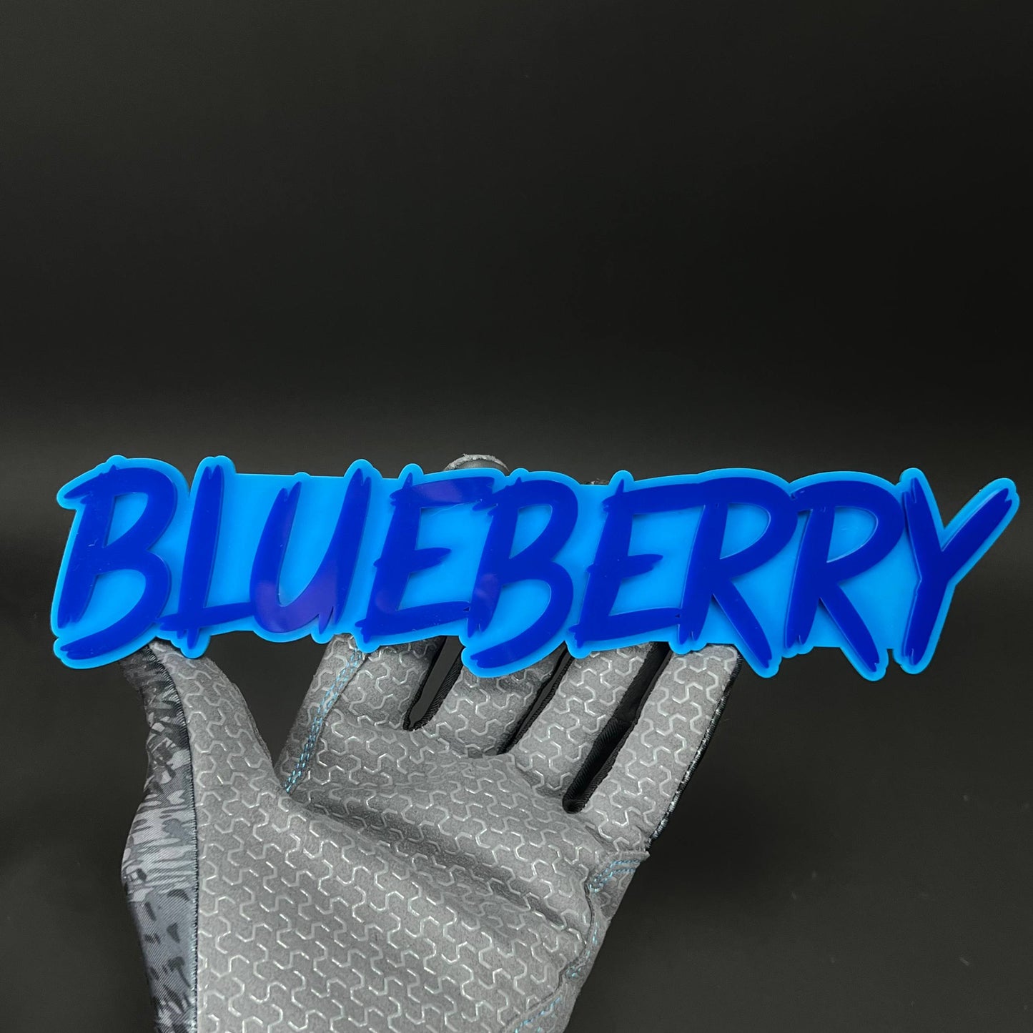 1PC BLUEBERRY 3D Acrylic Badge - Car Truck Emblem Fender Tailgate Trunk Sticker