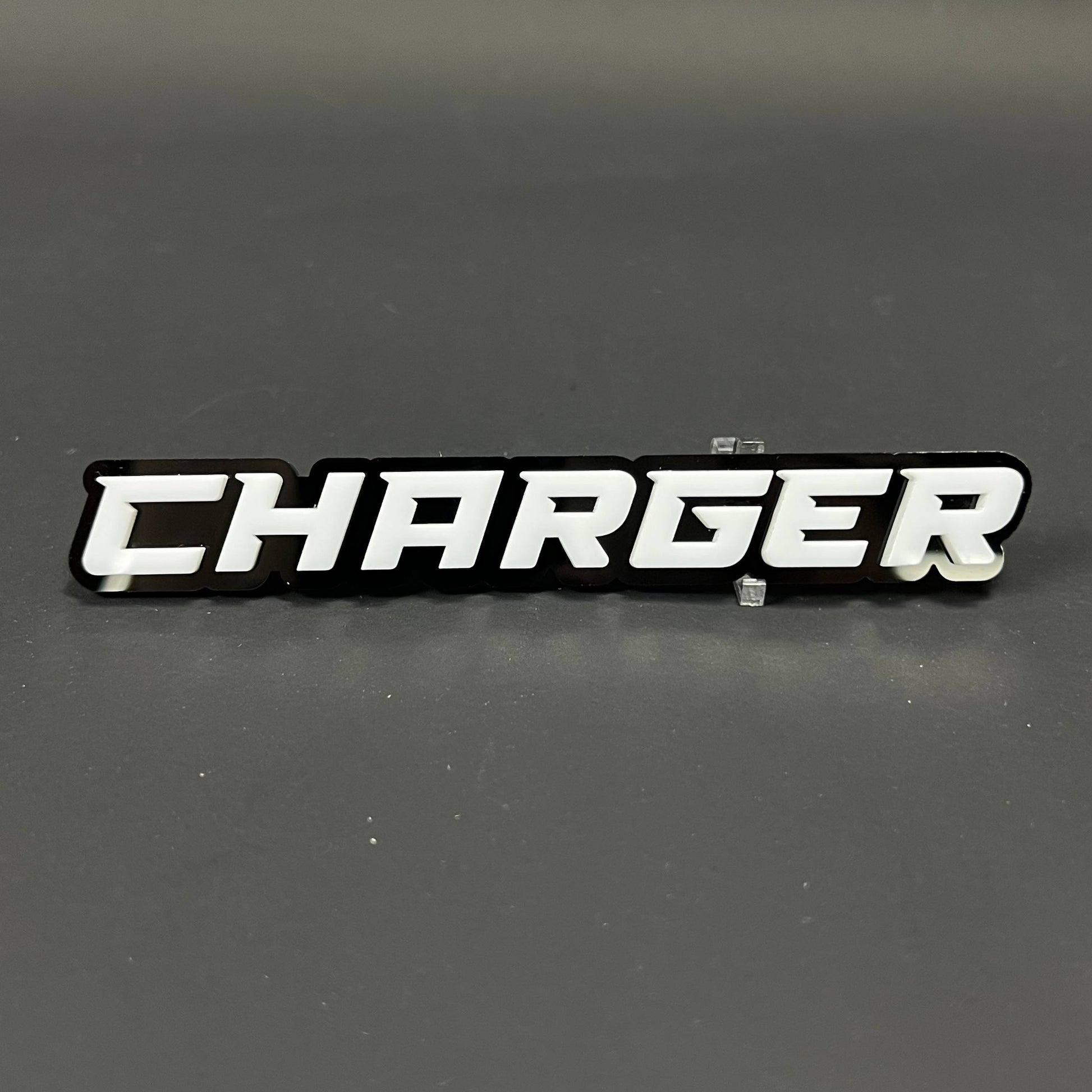 1PC CHARGER 3D Acrylic Badge - Car Truck Emblem Fender Tailgate Trunk Sticker