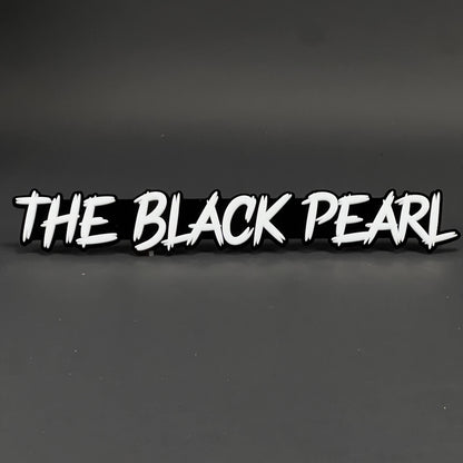 1PC THE BLACK PEARL 3D Acrylic Badge - Car Truck Emblem Fender Sticker
