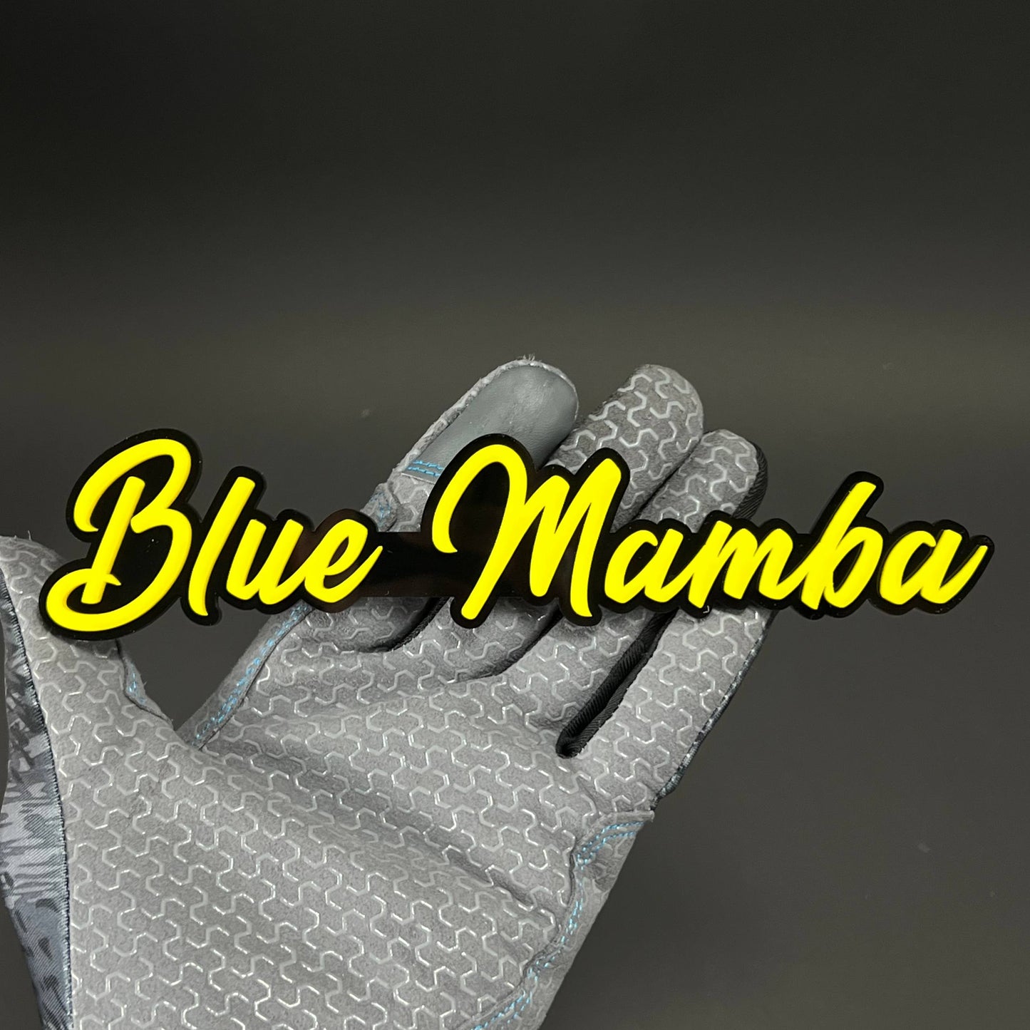 1PC Blue Mamba 3D Acrylic Badge - Car Truck Emblem Fender Tailgate Trunk Sticker