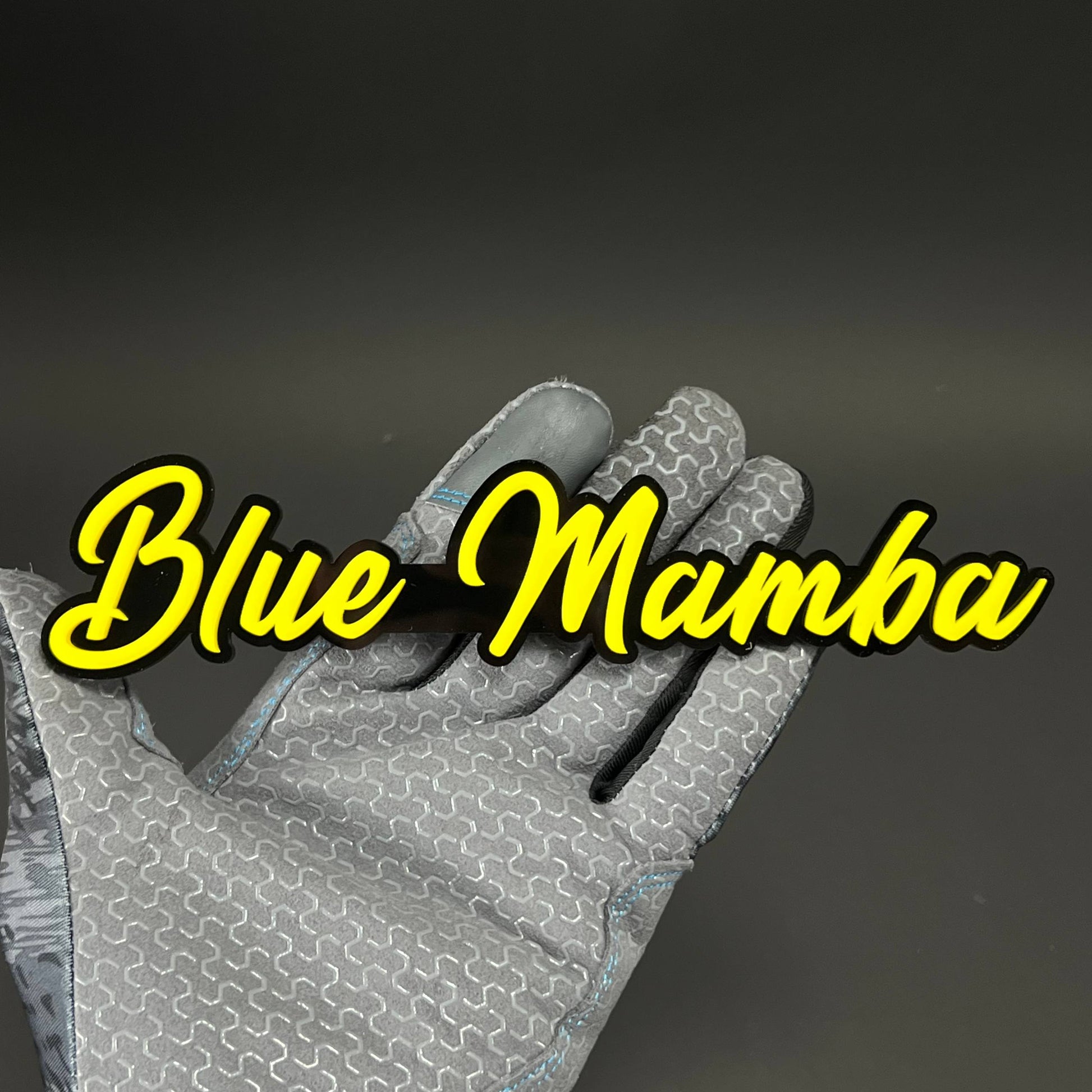 1PC Blue Mamba 3D Acrylic Badge - Car Truck Emblem Fender Tailgate Trunk Sticker