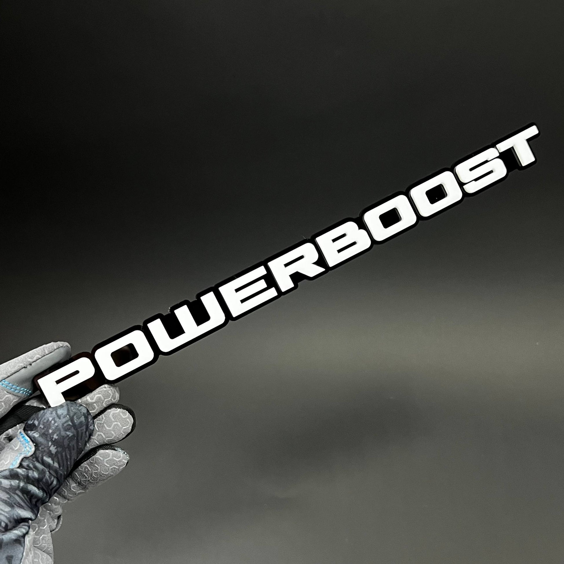 1PC POWERBOOST 3D Acrylic Badge - Car Truck Emblem Fender Tailgate Trunk Sticker
