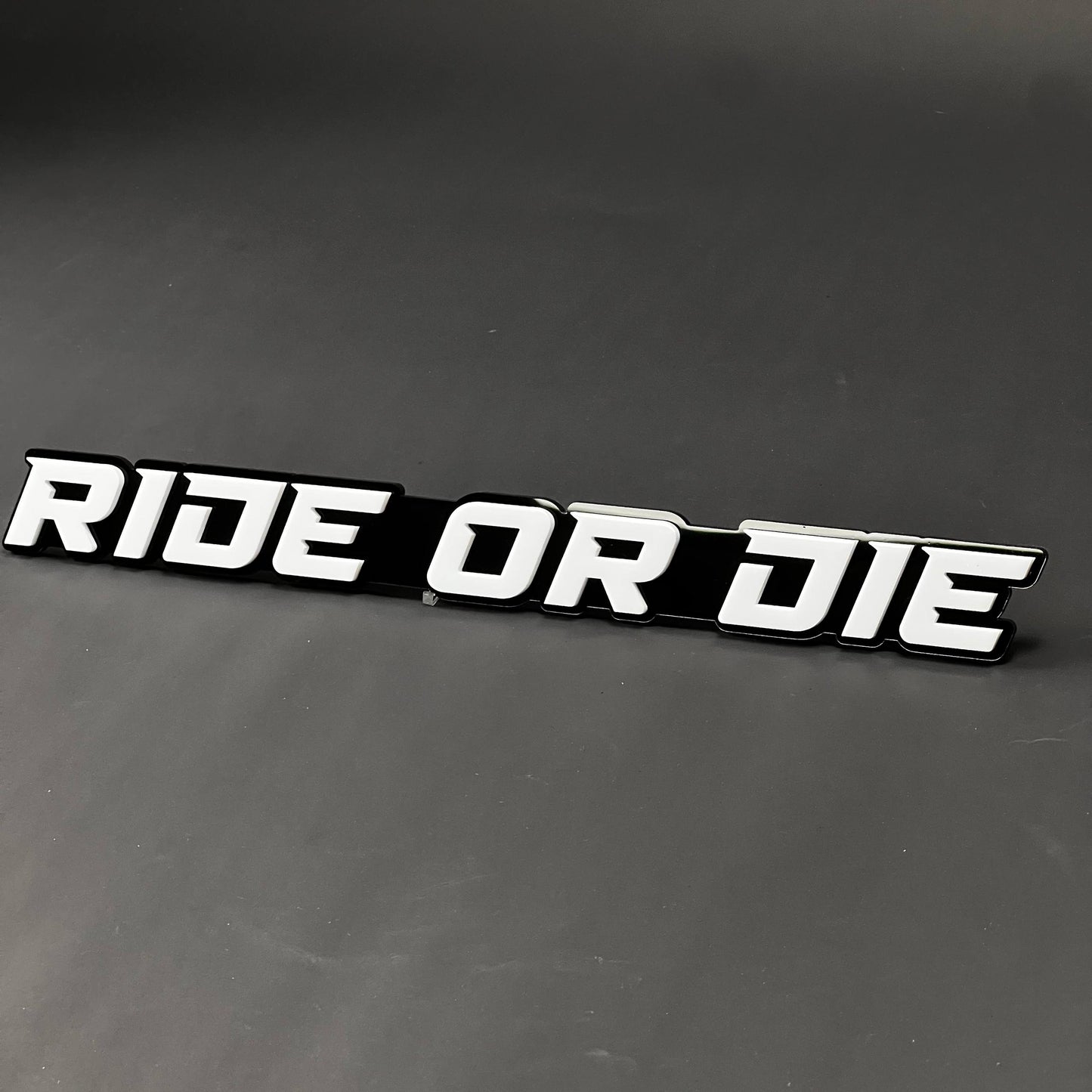 1PC RIDE OR DIE 3D Acrylic Badge - Car Truck Emblem Fender Sticker