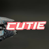 1PC CUTIE 3D Acrylic Badge - Car Truck Emblem Fender Tailgate Trunk Sticker