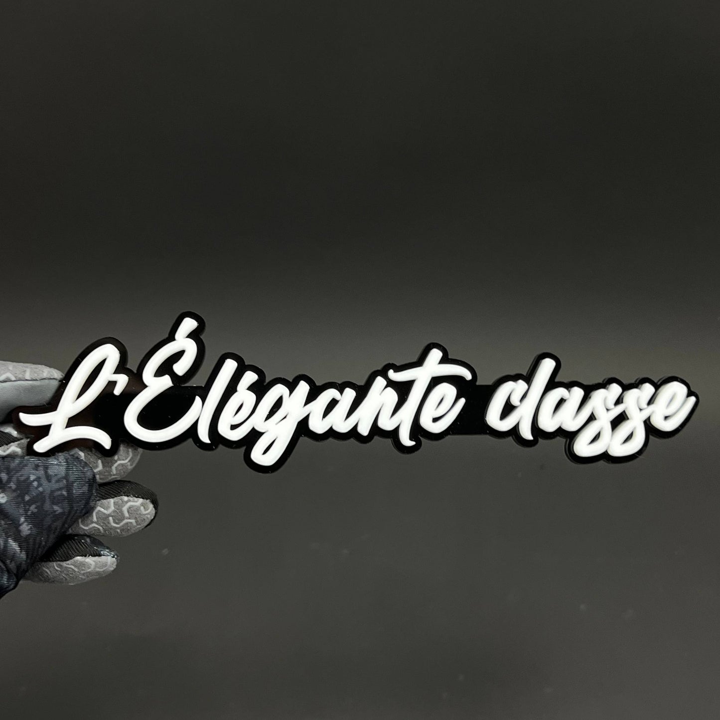 1PC L'Elegante classe 3D Acrylic Badge - Car Truck Emblem Fender Sticker