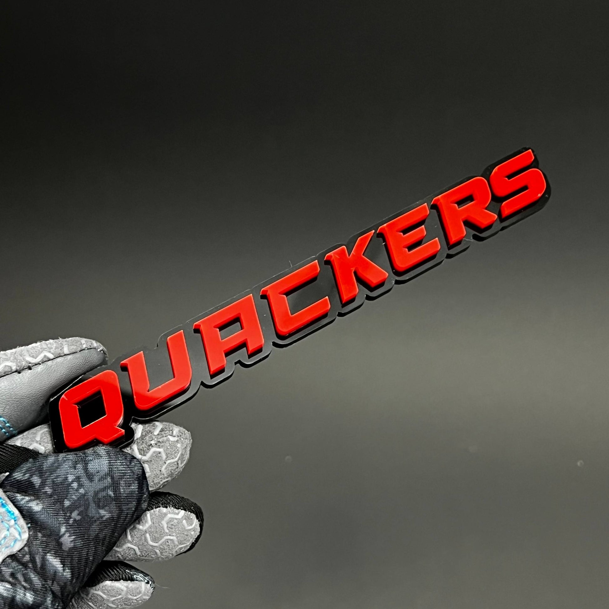 1PC QUACKERS 3D Acrylic Badge - Car Truck Emblem Fender Tailgate Trunk Sticker