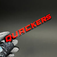 1PC QUACKERS 3D Acrylic Badge - Car Truck Emblem Fender Tailgate Trunk Sticker