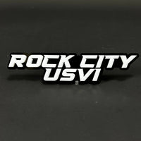 1PC ROCK CITY USVI 3D Acrylic Badge - Car Truck Emblem Fender Sticker