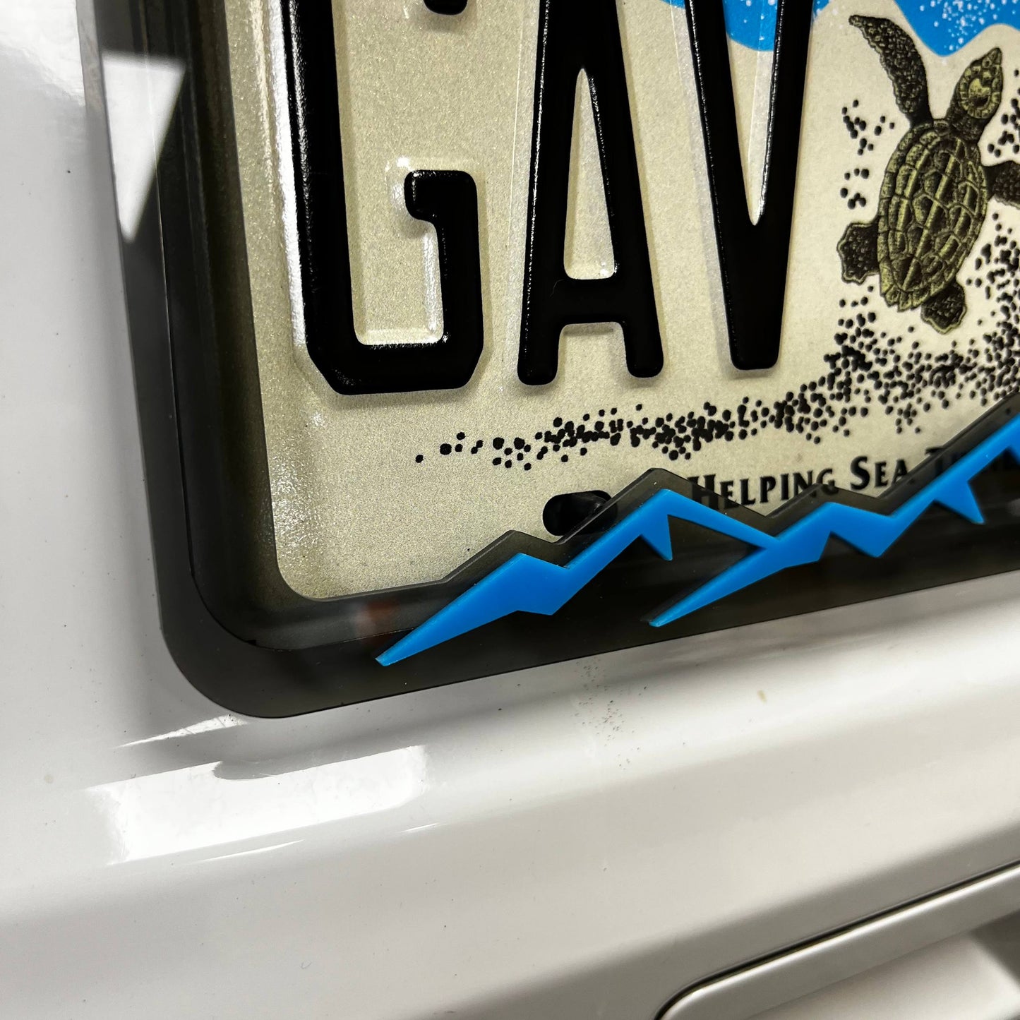 1PC License Plate Frame 3D Acrylic Badge - Car Truck Emblem Fender Sticker