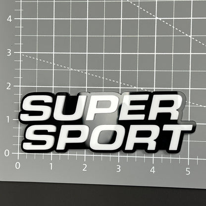 Super Sport 3D Acrylic Badge - Car Truck Emblem Fender Tailgate Trunk Sticker