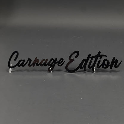 1PC Carnage Edition 3D Acrylic Badge - Car Truck Emblem Fender Sticker