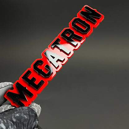 1PC MEGATRON 3D Acrylic Badge - Car Truck Emblem Fender Tailgate Trunk Sticker