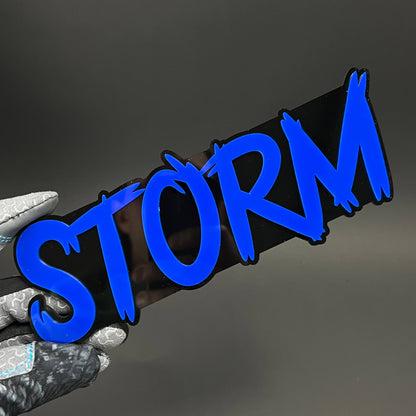 1PC STORM 3D Acrylic Badge - Car Truck Emblem Fender Tailgate Trunk Sticker