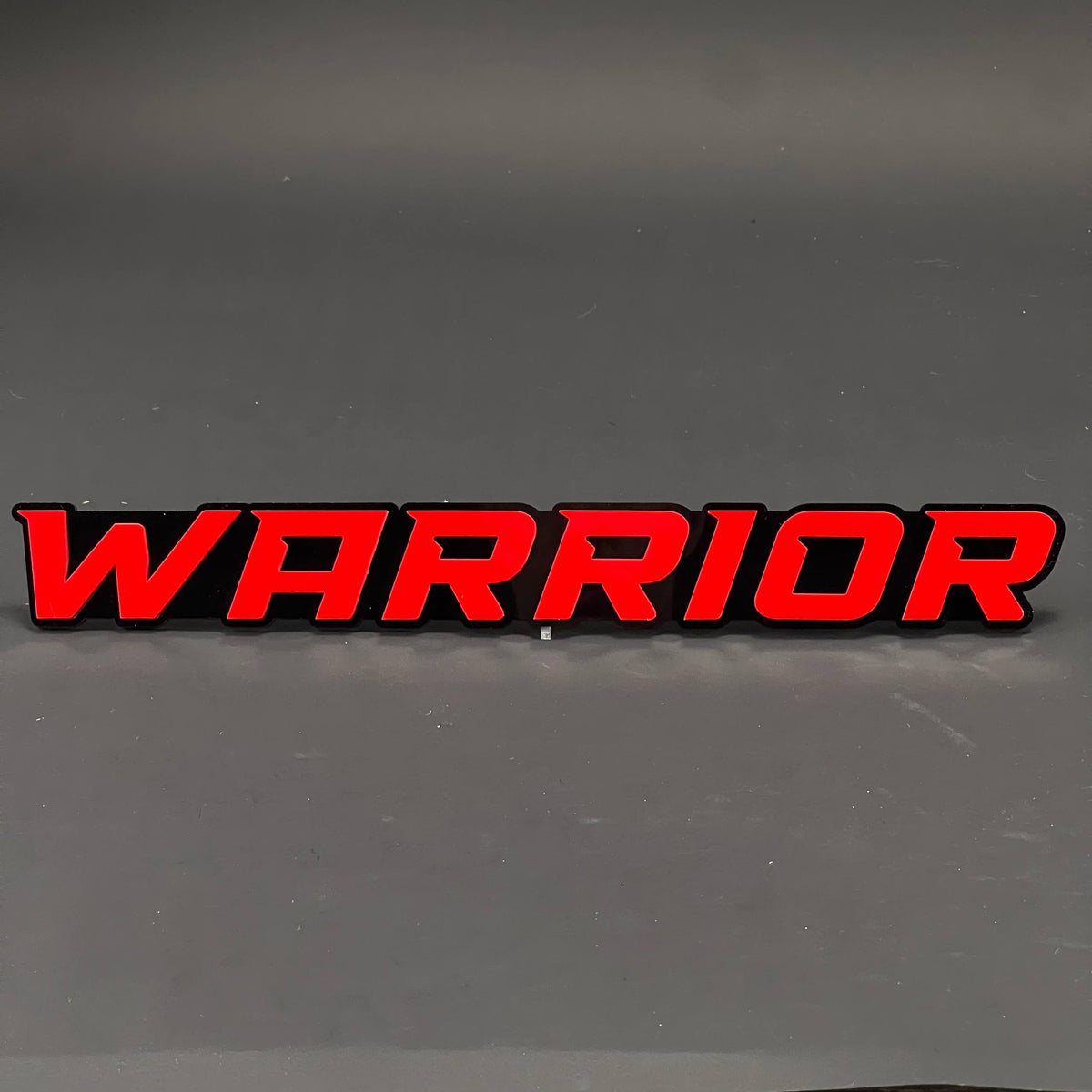 1PC WARRIOR 3D Acrylic Badge - Car Truck Emblem Fender Tailgate Trunk Sticker