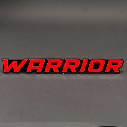 1PC WARRIOR 3D Acrylic Badge - Car Truck Emblem Fender Tailgate Trunk Sticker