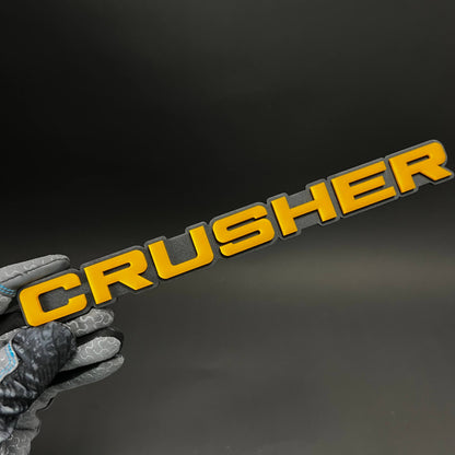1PC CRUSHER 3D Acrylic Badge - Car Truck Emblem Fender Tailgate Trunk Sticker