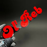 1PC Ol' Reb 3D Acrylic Badge - Car Truck Emblem Fender Tailgate Trunk Sticker