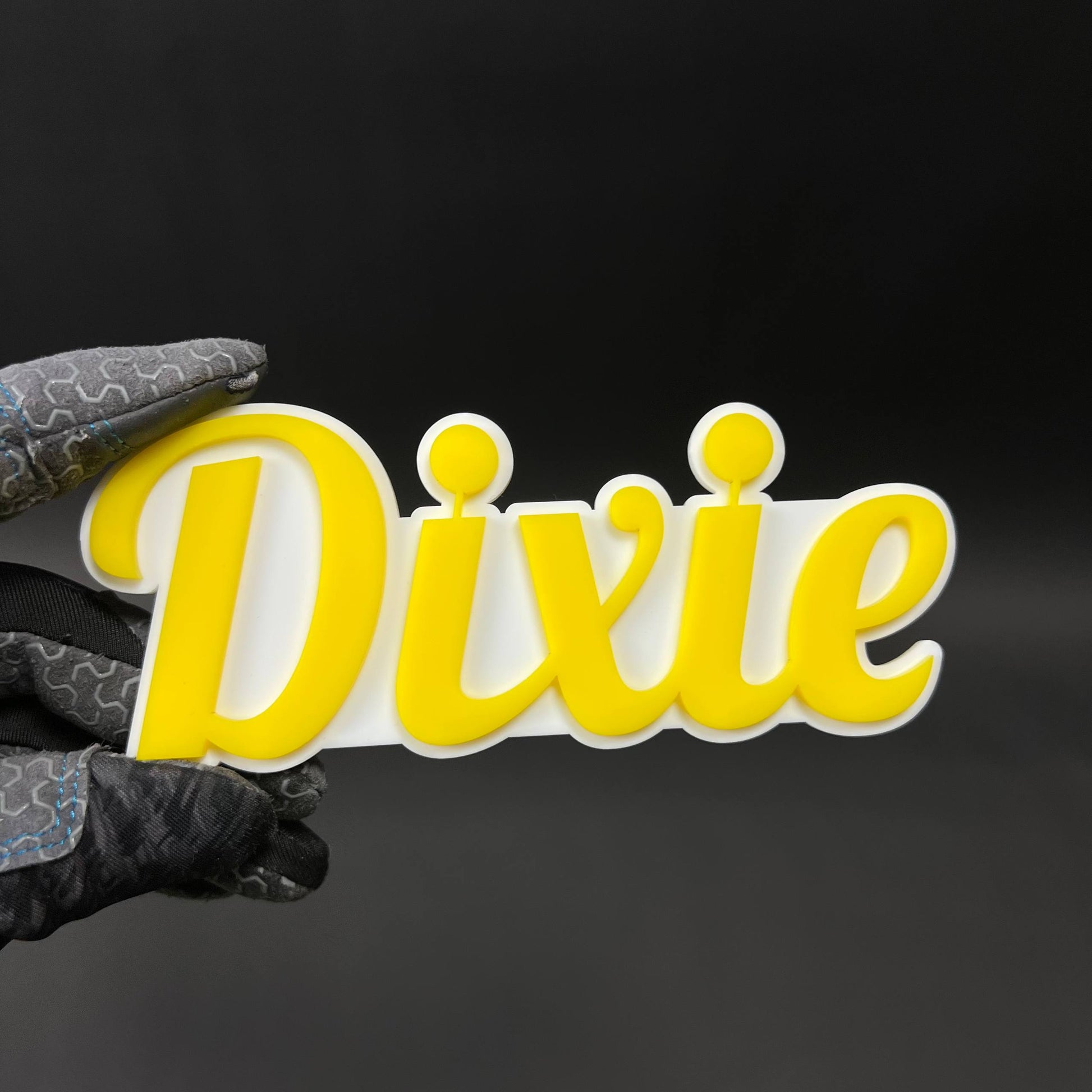 1PC Dixie 3D Acrylic Badge - Car Truck Emblem Fender Tailgate Trunk Sticker