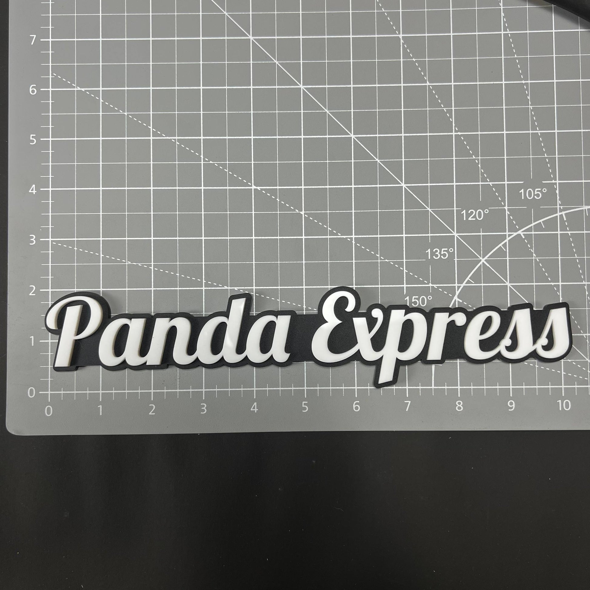 1PC Panda Express 3D Acrylic Badge - Car Truck Emblem Fender Sticker
