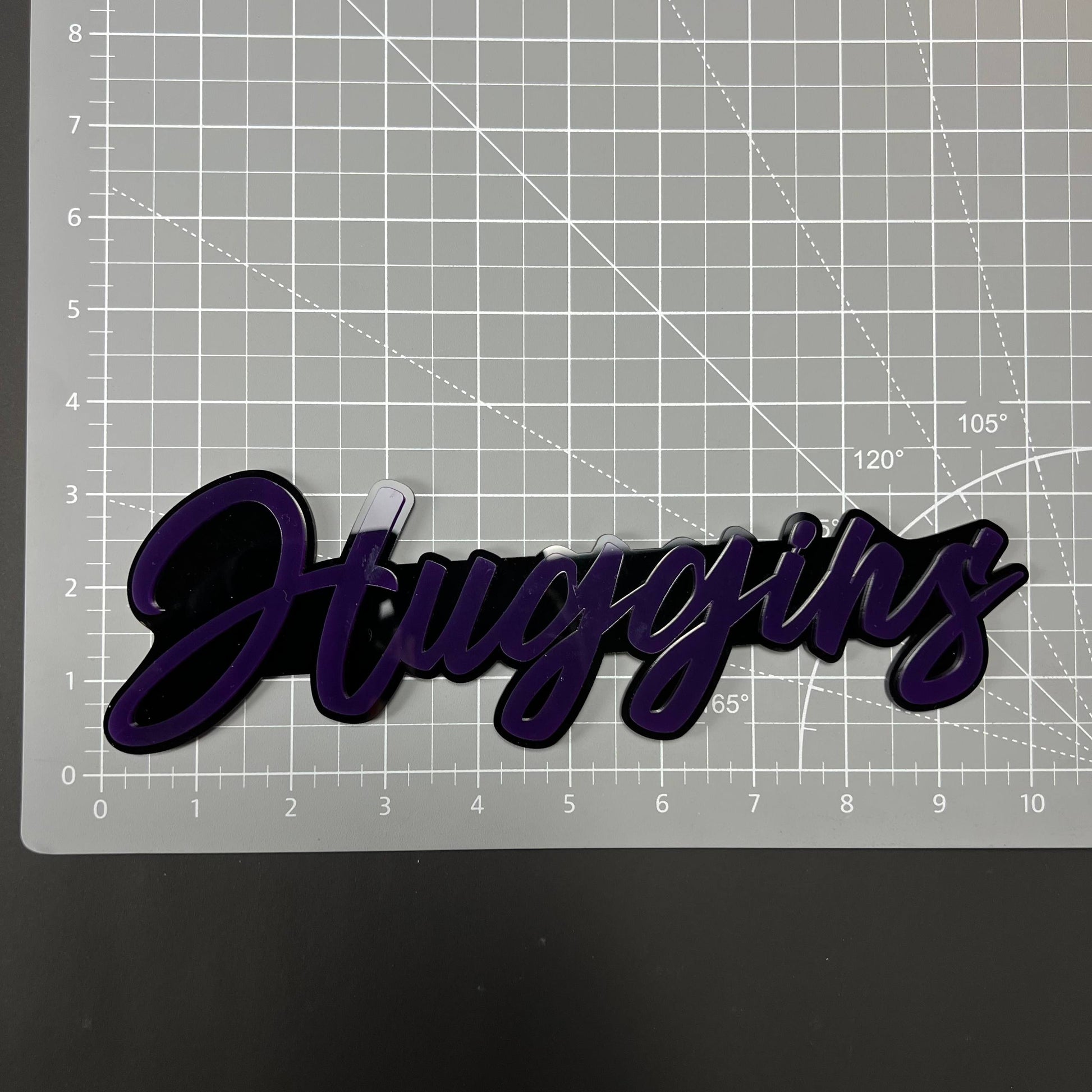 1PC Huggins 3D Acrylic Badge - Car Truck Emblem Fender Tailgate Trunk Sticker