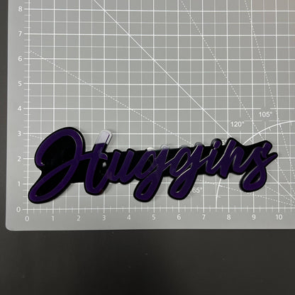 1PC Huggins 3D Acrylic Badge - Car Truck Emblem Fender Tailgate Trunk Sticker