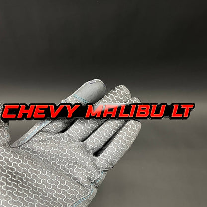 1PC CHEVY MALIBU LT 3D Acrylic Badge - Car Truck Emblem Fender Sticker