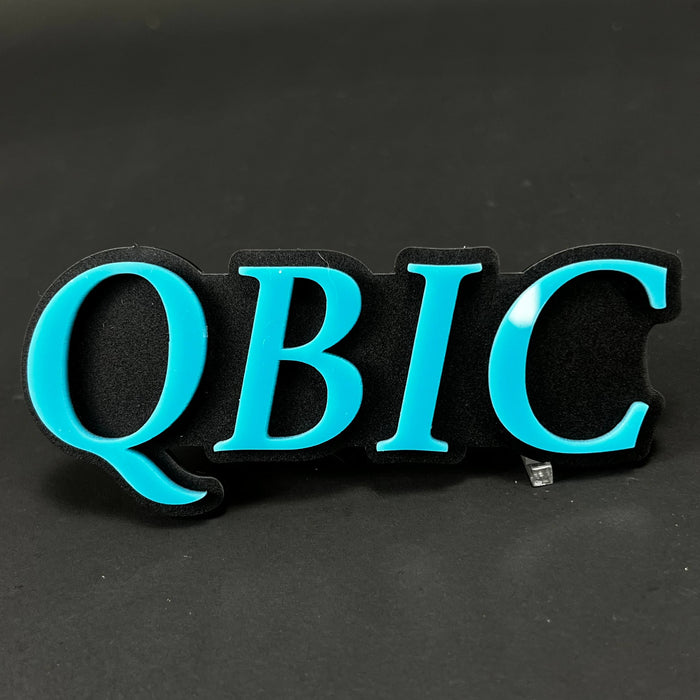 1PC QBIC 3D Acrylic Badge - Car Truck Emblem Fender Tailgate Trunk Sticker