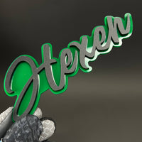 1PC Hexen 3D Acrylic Badge - Car Truck Emblem Fender Tailgate Trunk Sticker