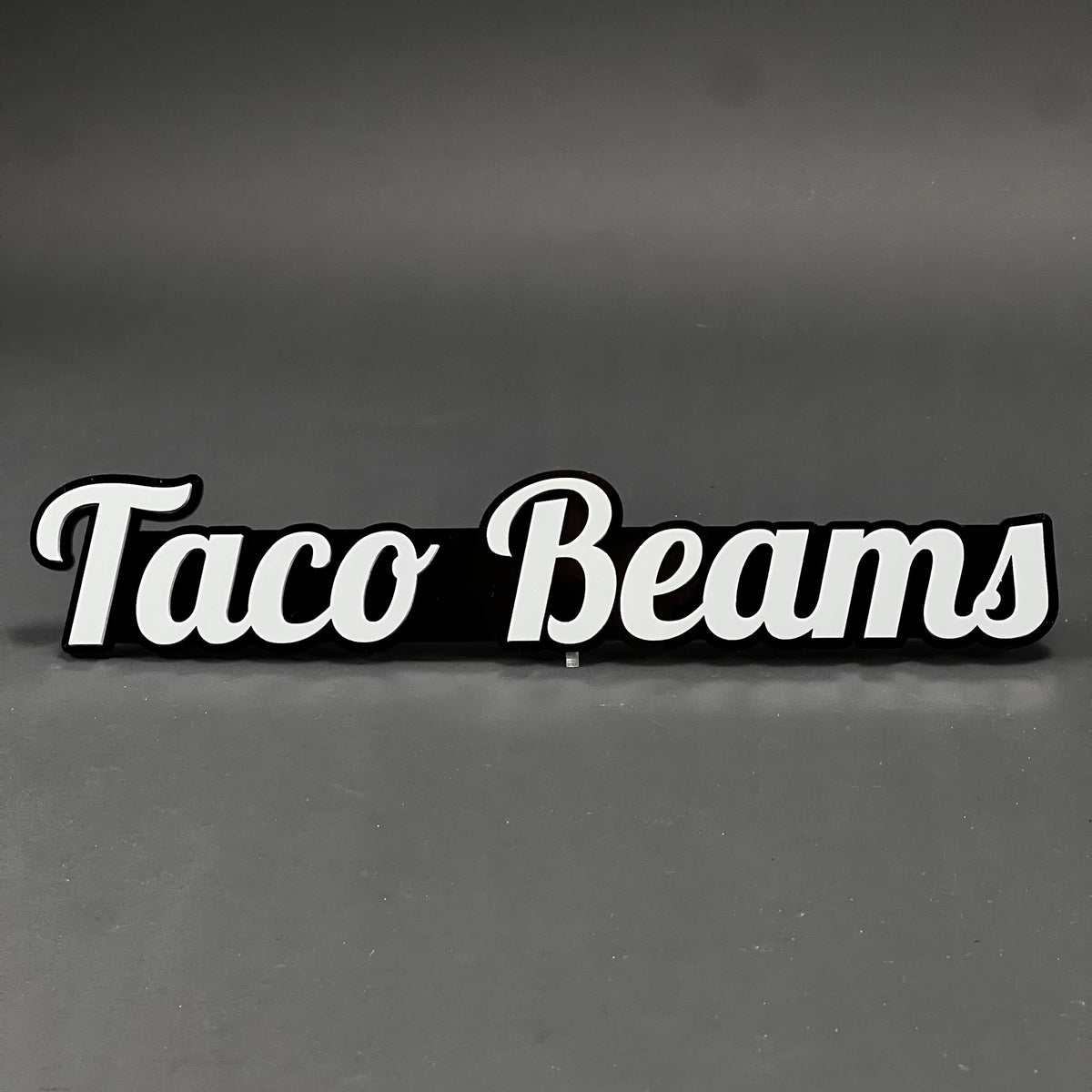1PC Taco Beams 3D Acrylic Badge - Car Truck Emblem Fender Tailgate Trunk Sticker