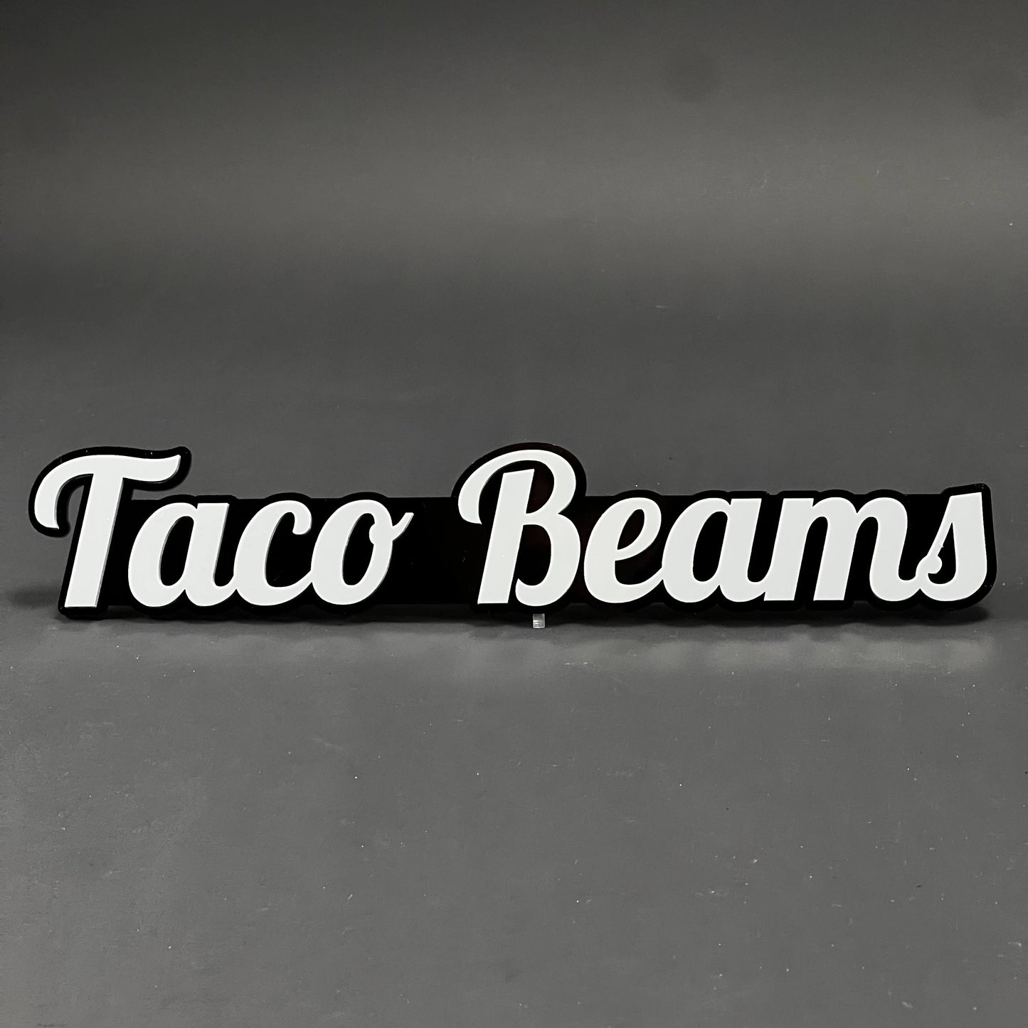 1PC Taco Beams 3D Acrylic Badge - Car Truck Emblem Fender Tailgate Trunk Sticker