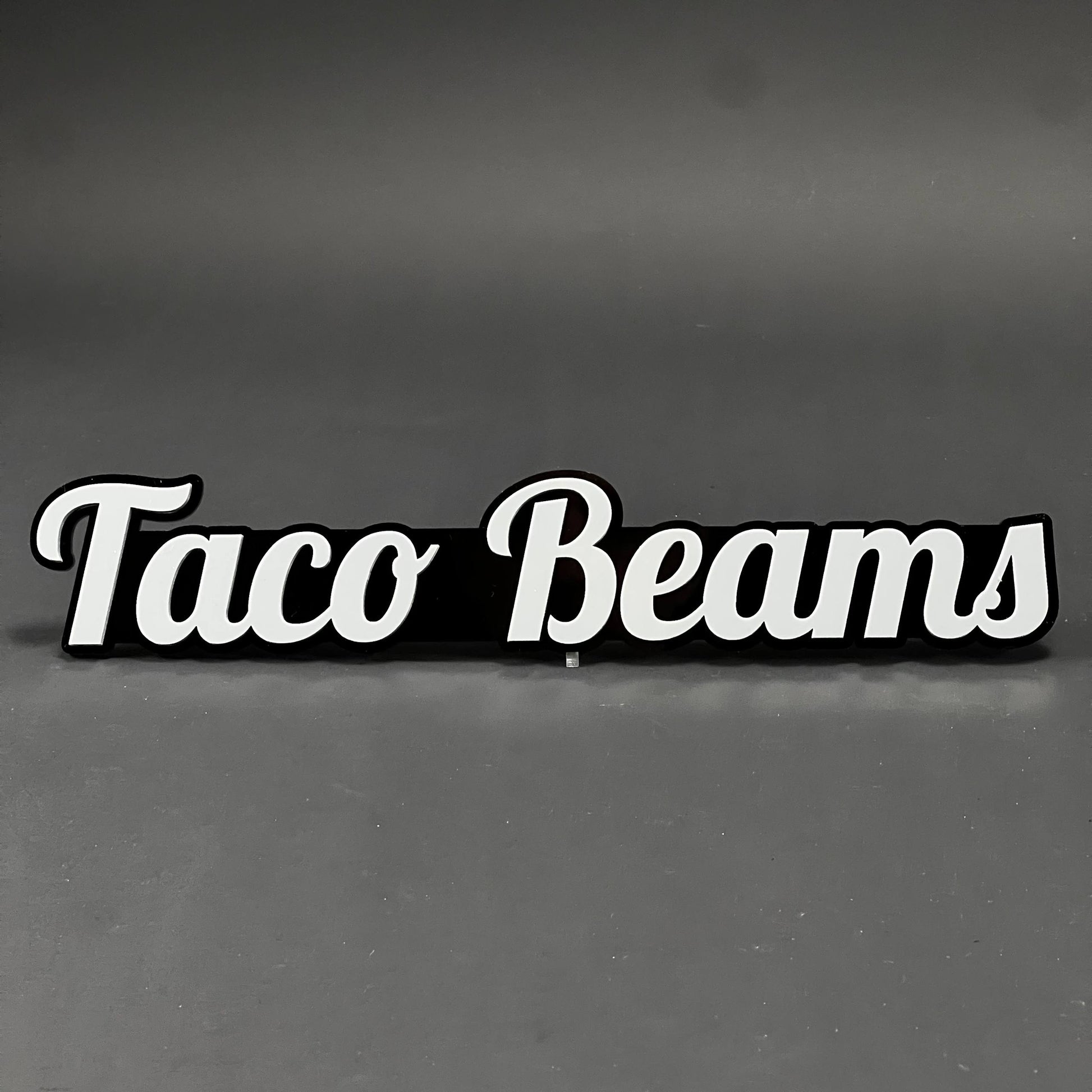 1PC Taco Beams 3D Acrylic Badge - Car Truck Emblem Fender Tailgate Trunk Sticker