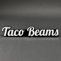 1PC Taco Beams 3D Acrylic Badge - Car Truck Emblem Fender Tailgate Trunk Sticker