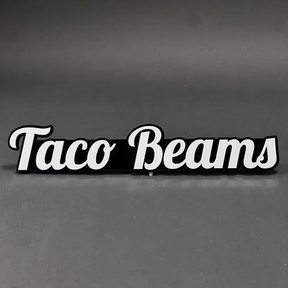 1PC Taco Beams 3D Acrylic Badge - Car Truck Emblem Fender Tailgate Trunk Sticker