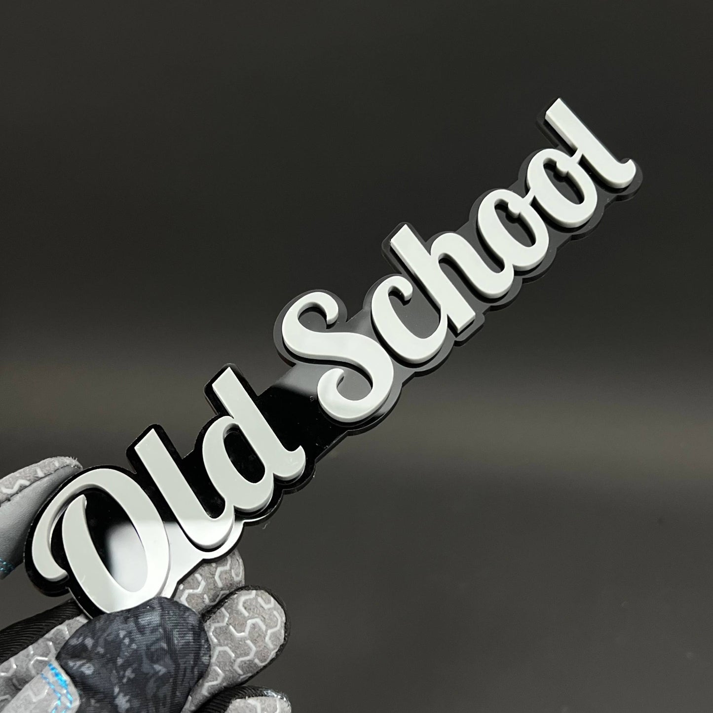 1PC Old School 3D Acrylic Badge - Car Truck Emblem Fender Tailgate Trunk Sticker
