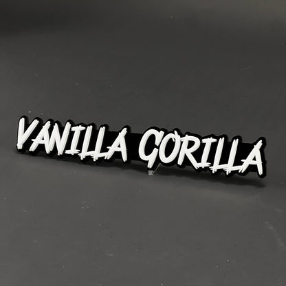 1PC VANILLA GORILLA 3D Acrylic Badge - Car Truck Emblem Fender Sticker