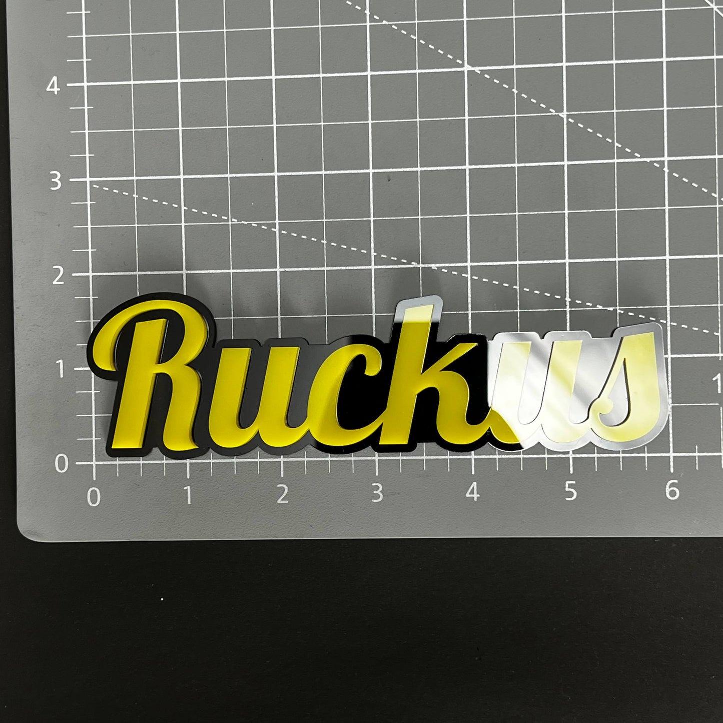 1PC Ruckus 3D Acrylic Badge - Car Truck Emblem Fender Tailgate Trunk Sticker