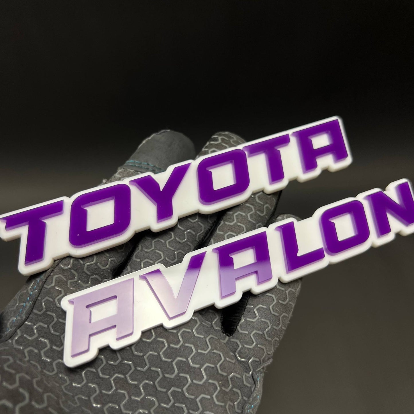 1PC TOYOTA AVALON 3D Acrylic Badge - Car Truck Emblem Fender Sticker