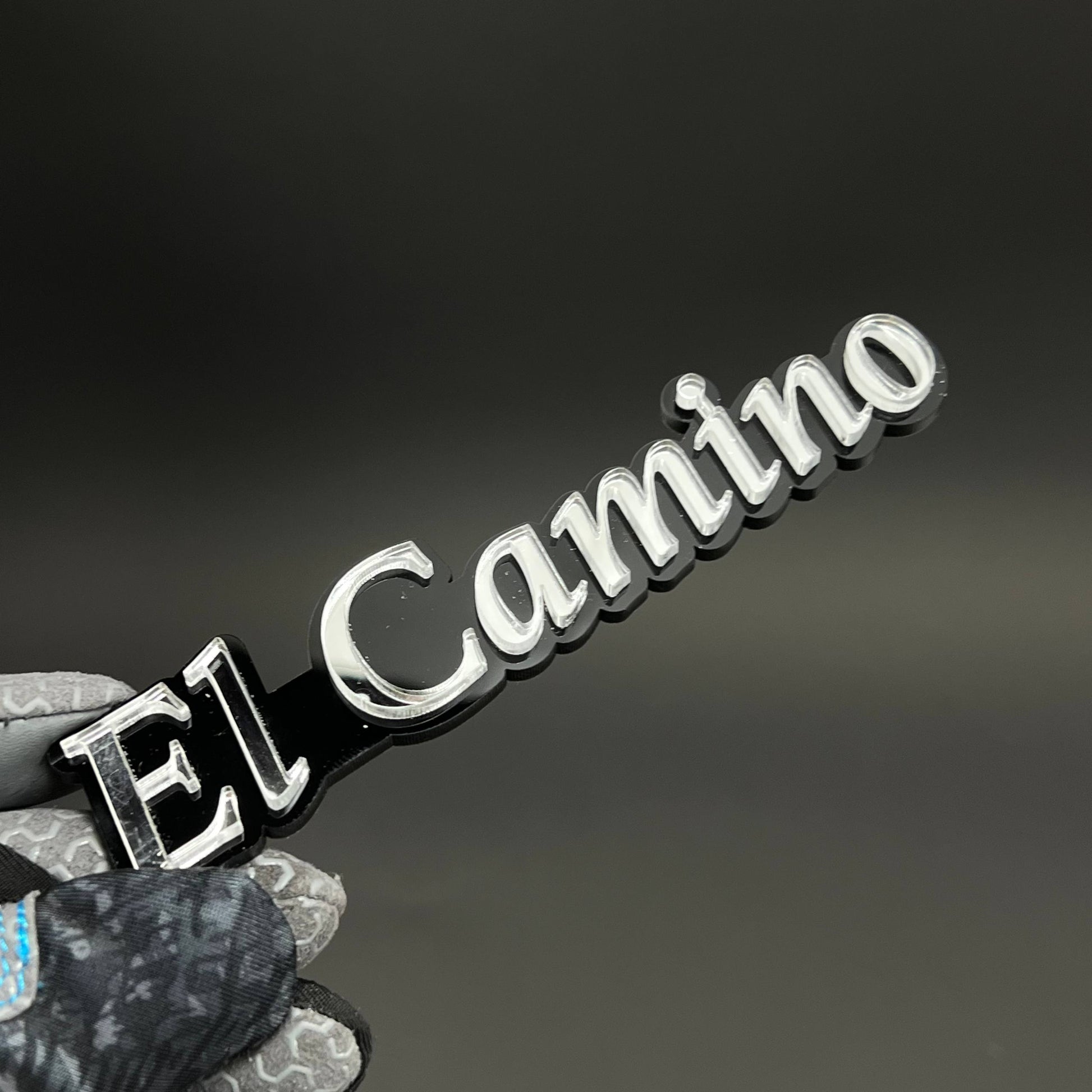 1PC El Camino 3D Acrylic Badge - Car Truck Emblem Fender Tailgate Trunk Sticker