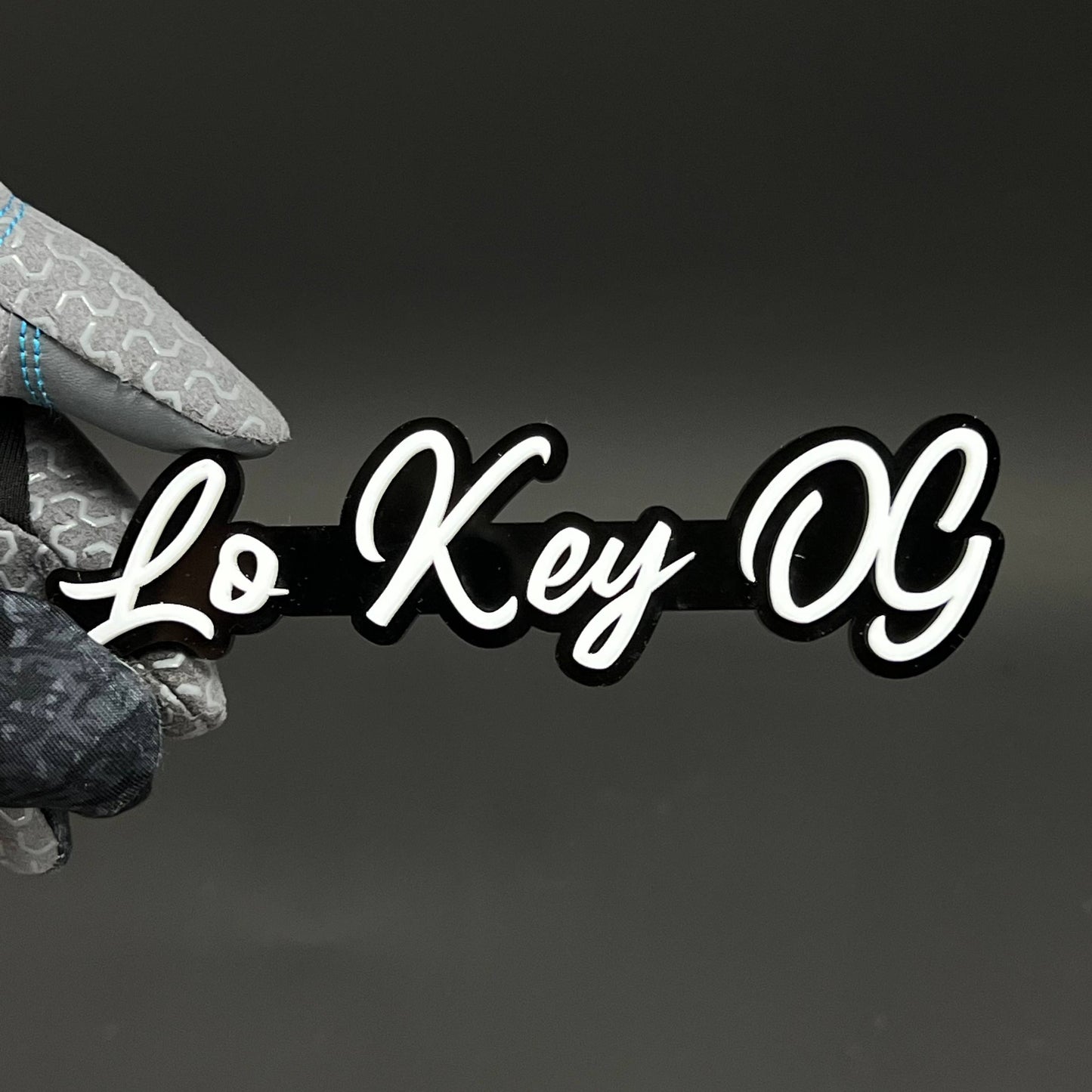 1PC Lo Key OG 3D Acrylic Badge - Car Truck Emblem Fender Tailgate Trunk Sticker