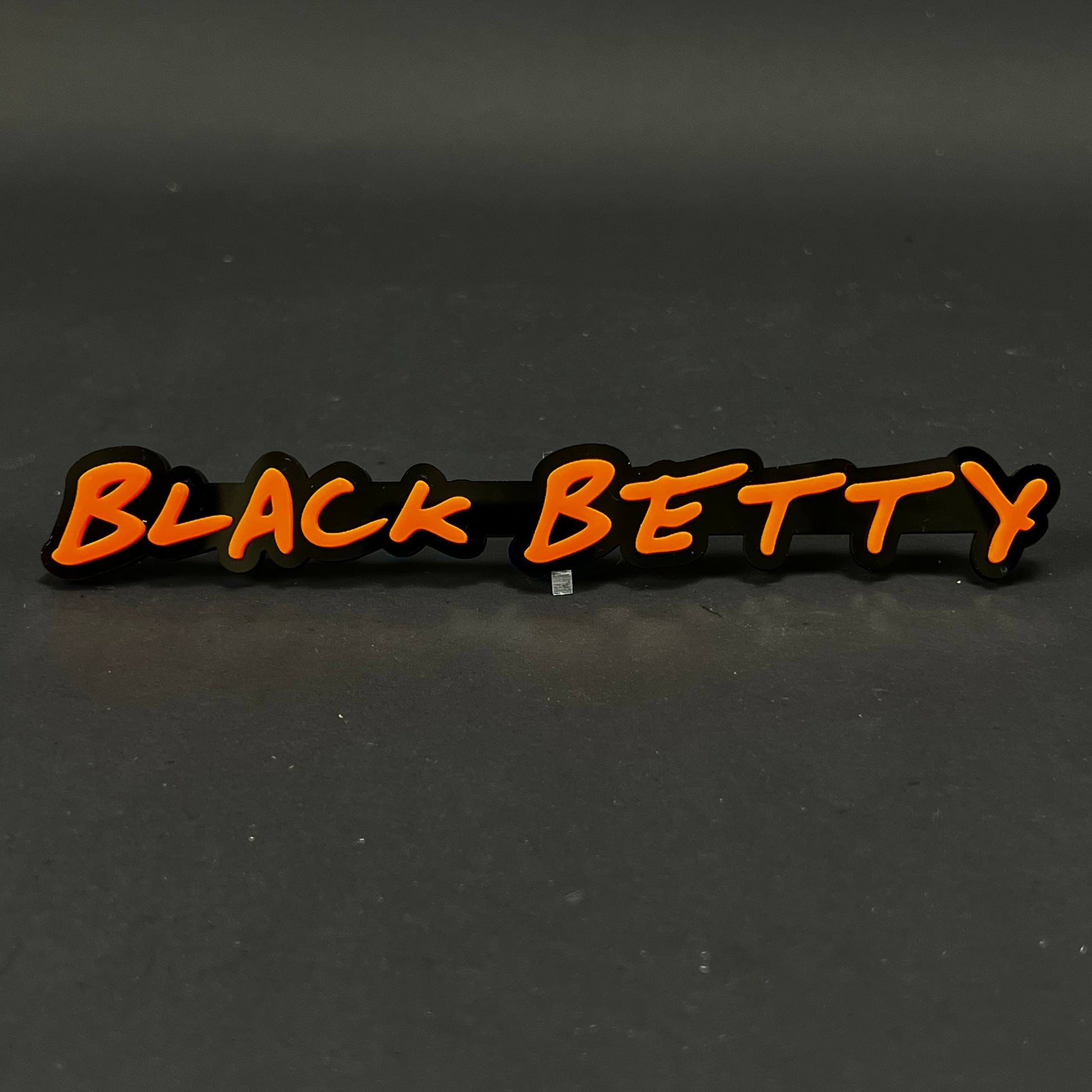 1PC Black Betty 3D Acrylic Badge - Car Truck Emblem Fender Sticker